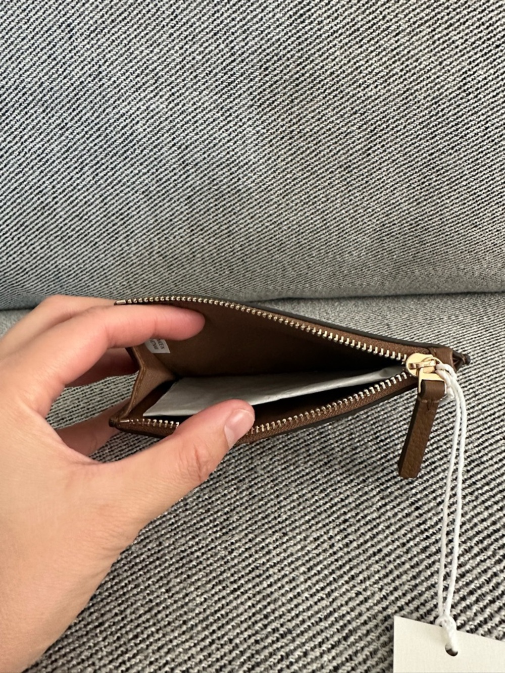 NWT Tory Burch Britten Zip card case Pebbled Leather 141006 - Picture 6 of 8